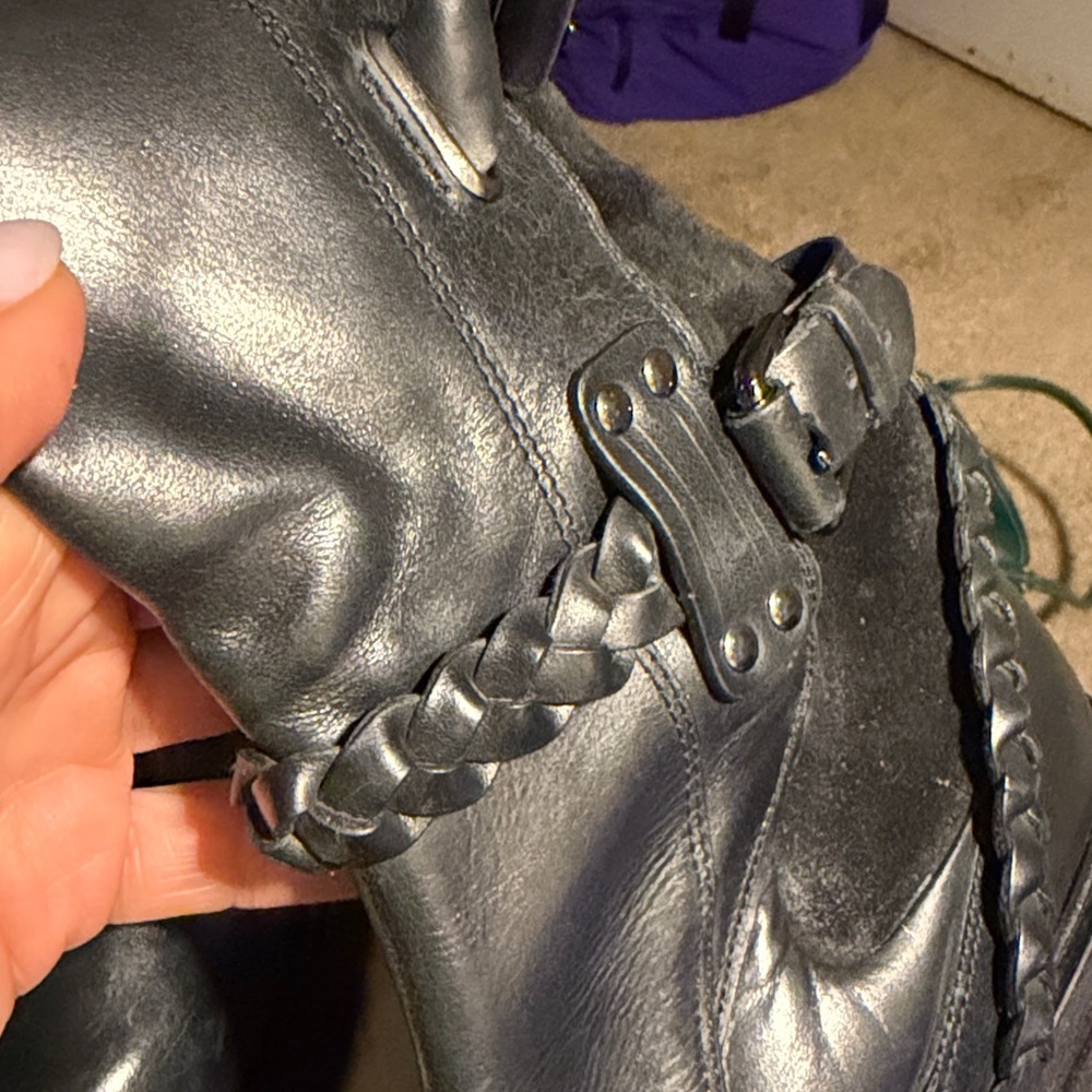 Free People Billie Buckle Boots Size 7. - Picture 8 of 11